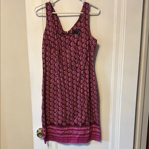 Floral Sleeveless Dress - Pink